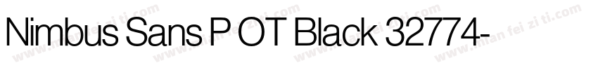Nimbus Sans P OT Black 32774字体转换
